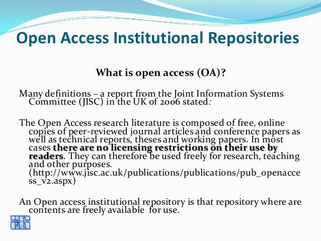 The Institutional Repository